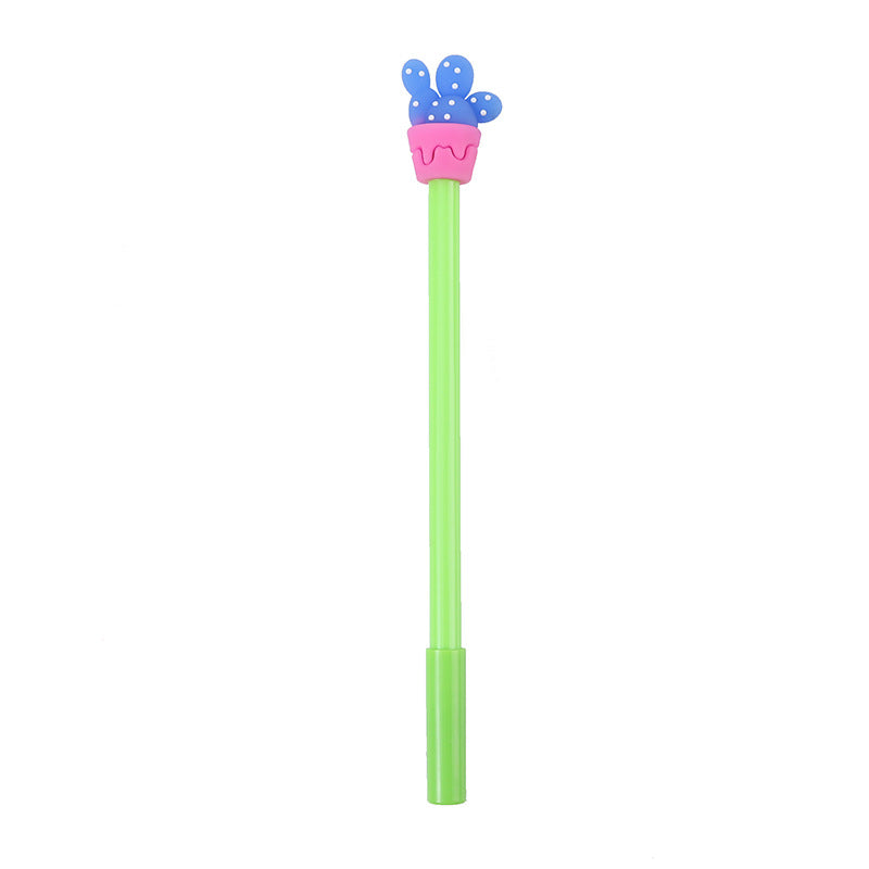 Bolígrafo neutral de cactus de gel suave al por mayor